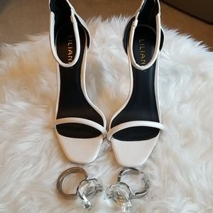 White Liliana Open Toe Heel.